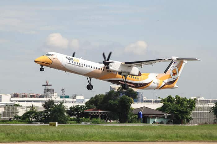 Nok Air utiliza el avión de hélice para la ruta Bangkok-Ranong