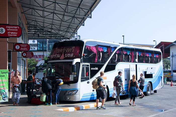 Autobús de Bangkok a Chiang Mai