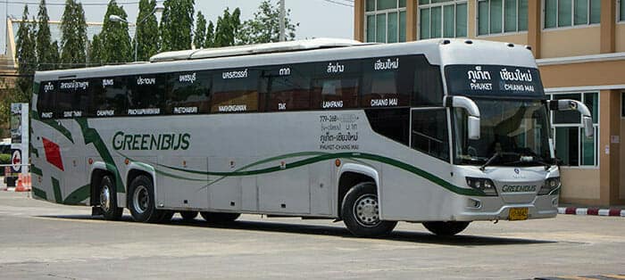 El autobús verde en Tailandia