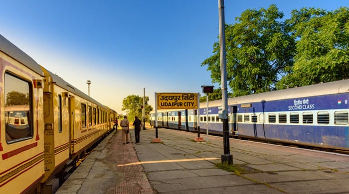 Jaipur a Udaipur en trenes