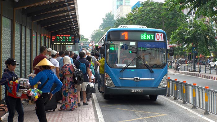 Autobuses locales en Vietnam