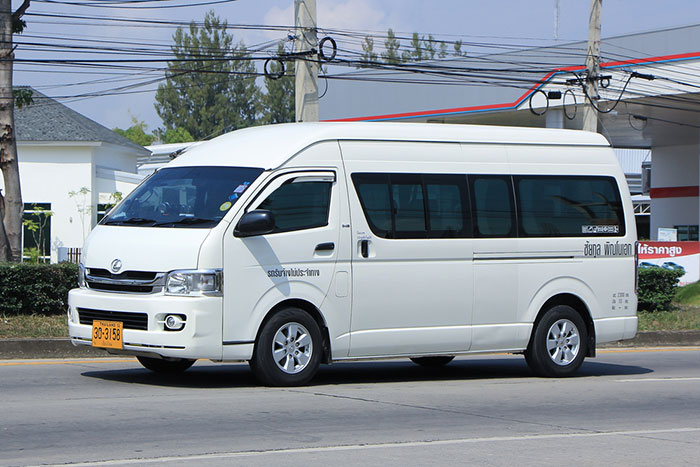 Minibuses o minibuses como se les llama en Tailandia