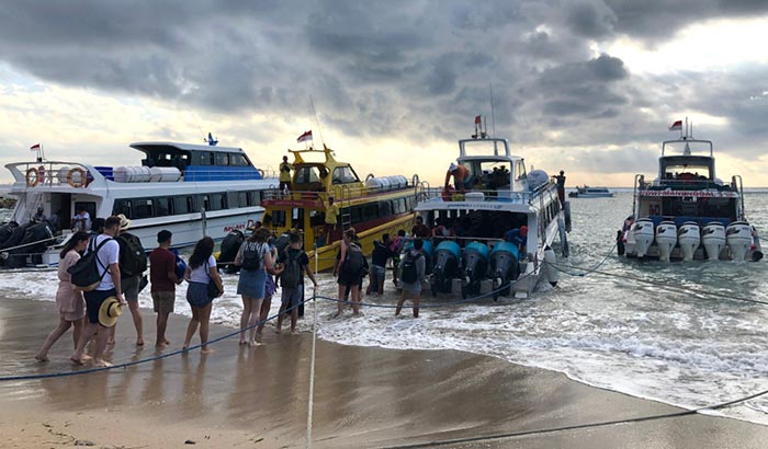 De Sanur a Nusa Penida en barco