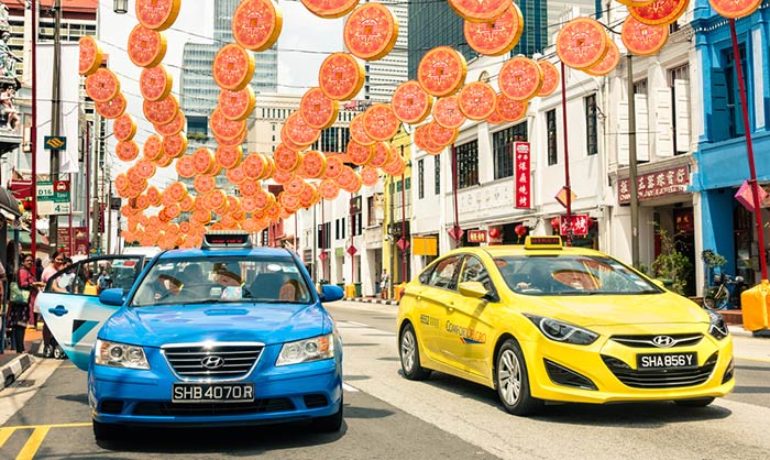 Taxi desde Singapur a Malaca