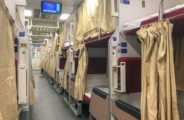 Los trenes cama de Tailandia