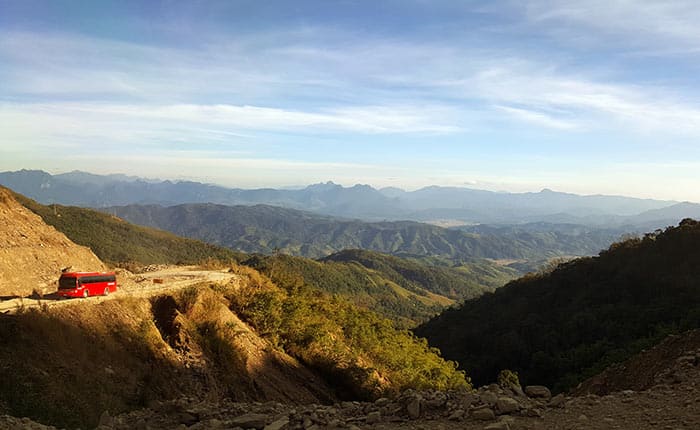 Autobús desde Luang Prabang a Vang Vieng