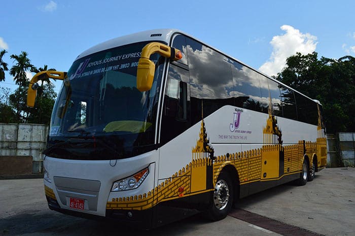 Autobús de Rangún a Mandalay